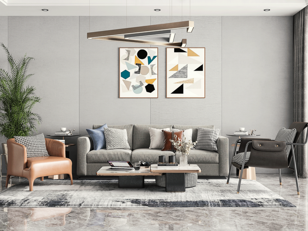 thi công nội thất phòng khách - nội thất passion