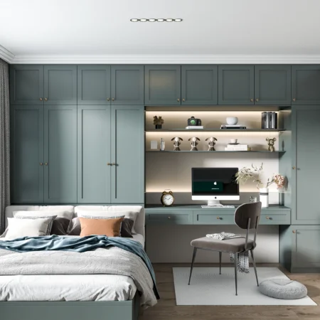 Thi Công nội thất Phòng ngủ căn hộ - Nội Thất Passion