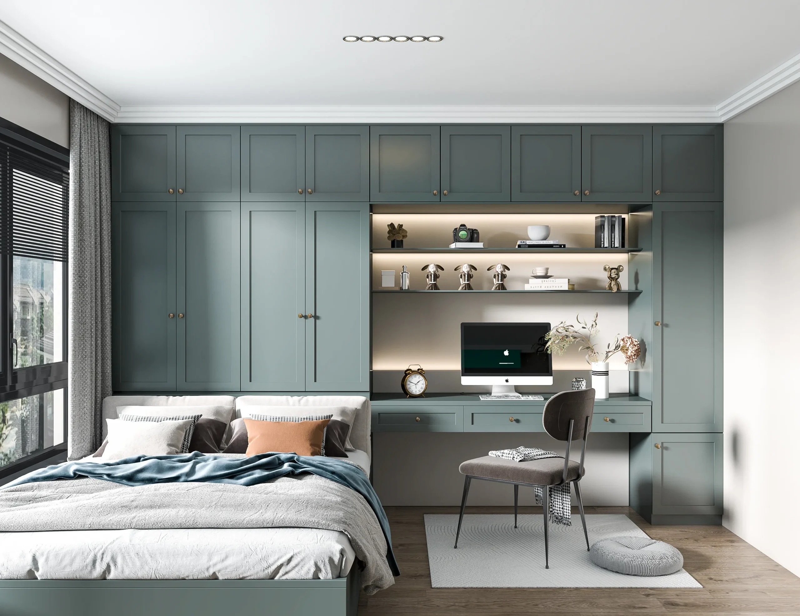 Thi Công nội thất Phòng ngủ căn hộ - Nội Thất Passion