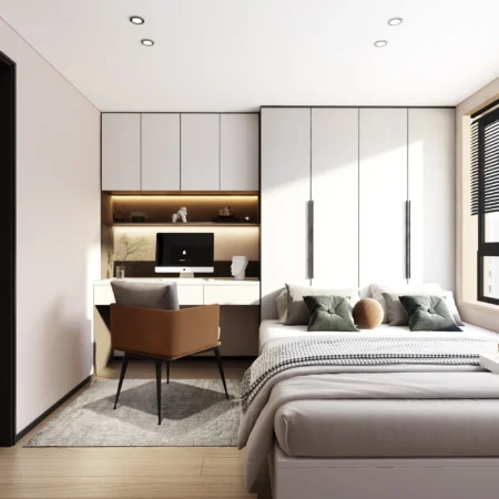 Thi Công nội thất Phòng ngủ căn hộ - Nội Thất Passion