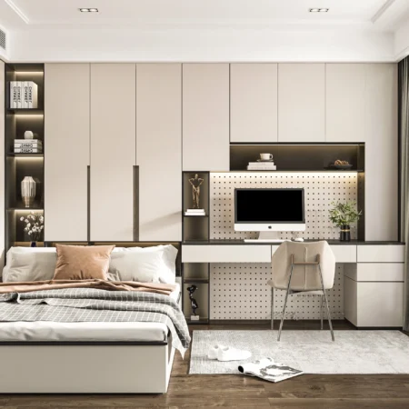 Thi Công nội thất Phòng ngủ căn hộ - Nội Thất Passion